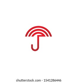 Umbrella icon logo design vector template