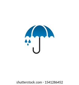 Umbrella icon logo design vector template