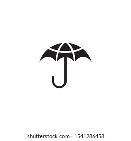 Umbrella icon logo design vector template