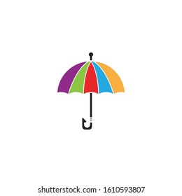 Umbrella icon logo design vector template