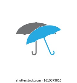 Umbrella icon logo design vector template