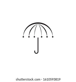 Umbrella icon logo design vector template