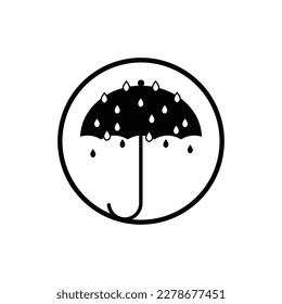 Umbrella icon logo design vector illustration