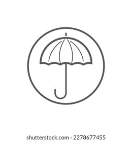 Umbrella icon logo design vector illustration