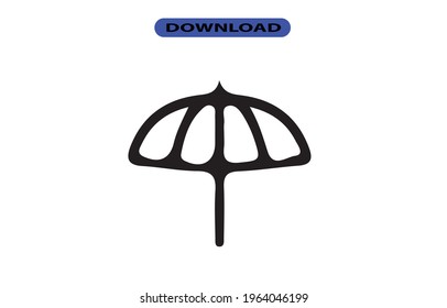 Umbrella icon or logo high resolution