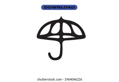 Umbrella icon or logo high resolution
