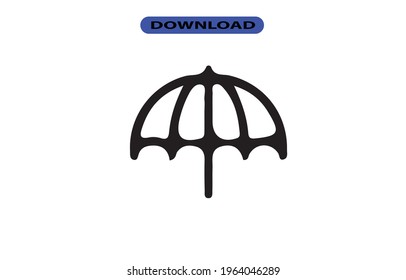Umbrella icon or logo high resolution
