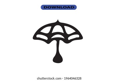 Icono de paraguas o logotipo de alta resolución