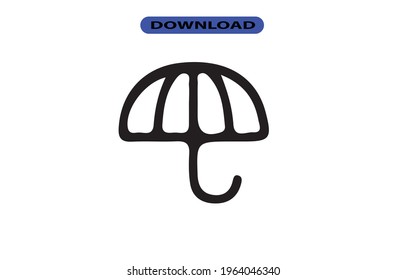 Umbrella icon or logo high resolution
