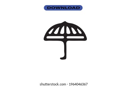 Umbrella icon or logo high resolution