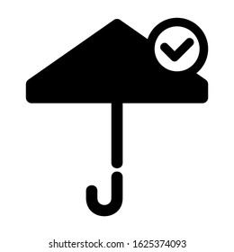 umbrella icon or logo isolated sign symbol vector illustration - high quality black style vector icons
