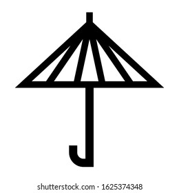 umbrella icon or logo isolated sign symbol vector illustration - high quality black style vector icons
