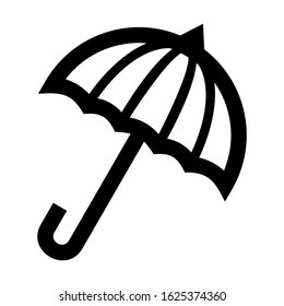 umbrella icon or logo isolated sign symbol vector illustration - high quality black style vector icons
