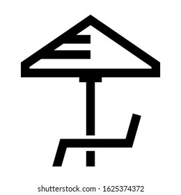 umbrella icon or logo isolated sign symbol vector illustration - high quality black style vector icons
