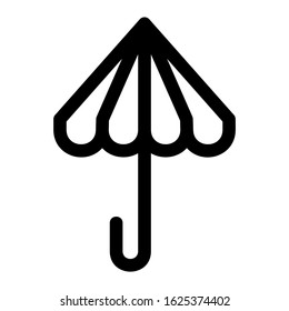 umbrella icon or logo isolated sign symbol vector illustration - high quality black style vector icons
