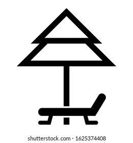 umbrella icon or logo isolated sign symbol vector illustration - high quality black style vector icons
