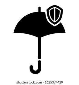 umbrella icon or logo isolated sign symbol vector illustration - high quality black style vector icons