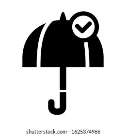 umbrella icon or logo isolated sign symbol vector illustration - high quality black style vector icons