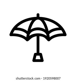 umbrella icon or logo isolated sign symbol vector illustration - high quality black style vector icons

