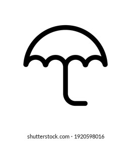 umbrella icon or logo isolated sign symbol vector illustration - high quality black style vector icons
