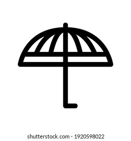 umbrella icon or logo isolated sign symbol vector illustration - high quality black style vector icons
