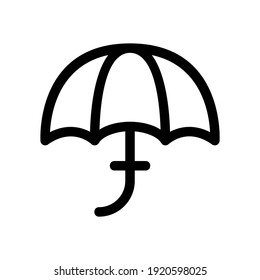 umbrella icon or logo isolated sign symbol vector illustration - high quality black style vector icons
