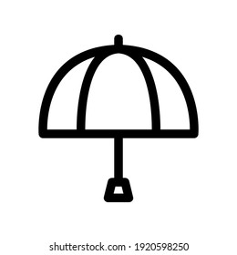 umbrella icon or logo isolated sign symbol vector illustration - high quality black style vector icons
