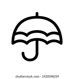 umbrella icon or logo isolated sign symbol vector illustration - high quality black style vector icons
