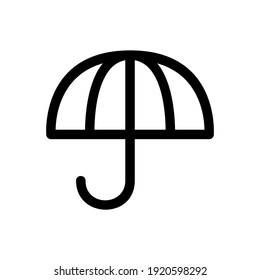 umbrella icon or logo isolated sign symbol vector illustration - high quality black style vector icons
