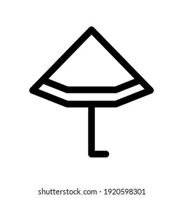 umbrella icon or logo isolated sign symbol vector illustration - high quality black style vector icons
