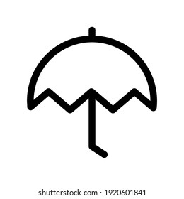umbrella icon or logo isolated sign symbol vector illustration - high quality black style vector icons

