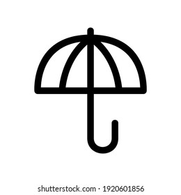 umbrella icon or logo isolated sign symbol vector illustration - high quality black style vector icons
