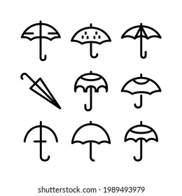 umbrella icon or logo isolated sign symbol vector illustration - Collection of high quality black style vector icons
