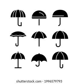 umbrella icon or logo isolated sign symbol vector illustration - Collection of high quality black style vector icons
