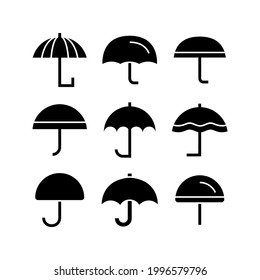 umbrella icon or logo isolated sign symbol vector illustration - Collection of high quality black style vector icons
