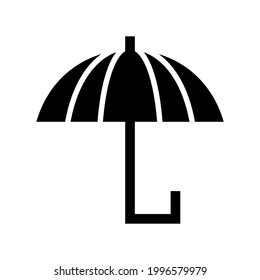 umbrella icon or logo isolated sign symbol vector illustration - high quality black style vector icons
