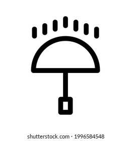 umbrella icon or logo isolated sign symbol vector illustration - high quality black style vector icons
