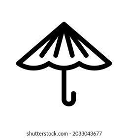 umbrella icon or logo isolated sign symbol vector illustration - high quality black style vector icons
