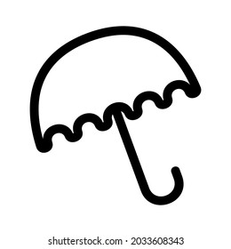 umbrella icon or logo isolated sign symbol vector illustration - high quality black style vector icons
