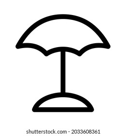 umbrella icon or logo isolated sign symbol vector illustration - high quality black style vector icons
