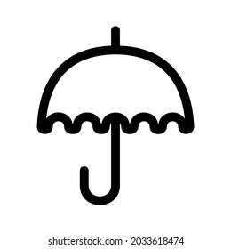 umbrella icon or logo isolated sign symbol vector illustration - high quality black style vector icons
