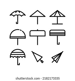 umbrella icon or logo isolated sign symbol vector illustration - Collection of high quality black style vector icons
