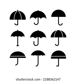 umbrella icon or logo isolated sign symbol vector illustration - Collection of high quality black style vector icons
