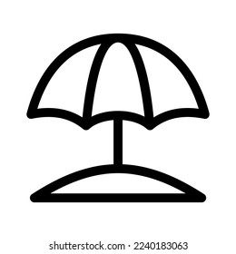 umbrella icon or logo isolated sign symbol vector illustration - high quality black style vector icons
