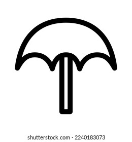 umbrella icon or logo isolated sign symbol vector illustration - high quality black style vector icons
