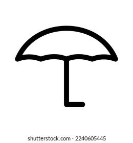 umbrella icon or logo isolated sign symbol vector illustration - high quality black style vector icons
