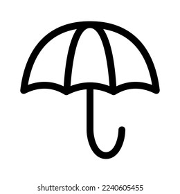 umbrella icon or logo isolated sign symbol vector illustration - high quality black style vector icons
