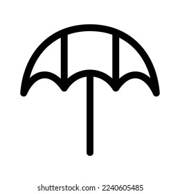 umbrella icon or logo isolated sign symbol vector illustration - high quality black style vector icons
