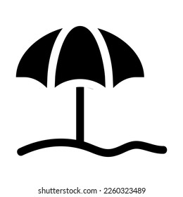 umbrella icon or logo isolated sign symbol vector illustration - high quality black style vector icons