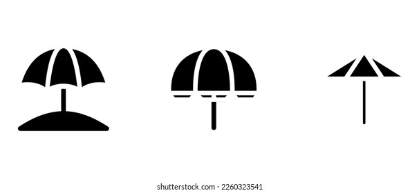 umbrella icon or logo isolated sign symbol vector illustration - high quality black style vector icons